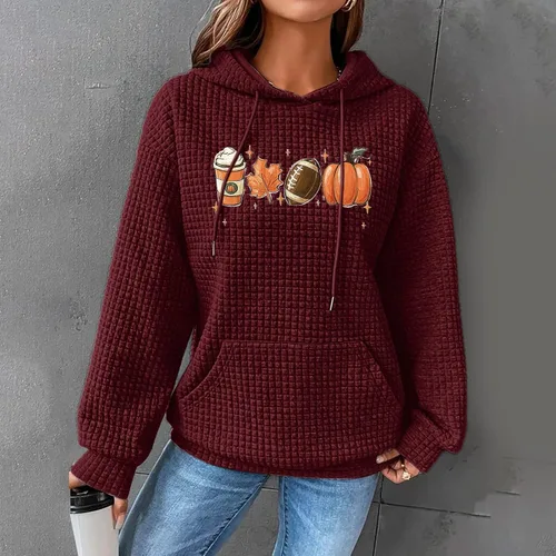Vista 149 de SHAOBGE Sudaderas con capucha de gran tamaño para mujer, sudaderas con capucha para entrenamiento, suéteres casuales y cómodos trajes de moda
