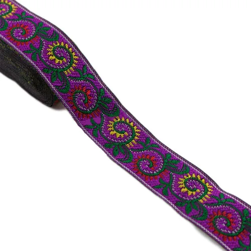 Vista 10 de MSCFTFB Patrones de pasley - Cinta de tela de jacquard, cintas de tela tejida con flecos para accesorios de ropa, correas de adorno, cinturones
