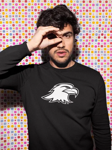 Vista 3 de CreateMyTee Ashland U Mascot 1 Color Crewneck Sweatshirt