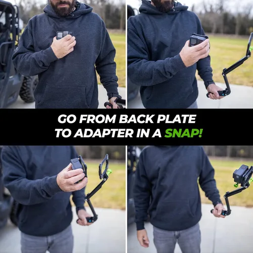 Vista 6 de SNAP Mounts PRO - Soporte de pecho magnético para cámara de acción para GoPro y DJI Osmo Action