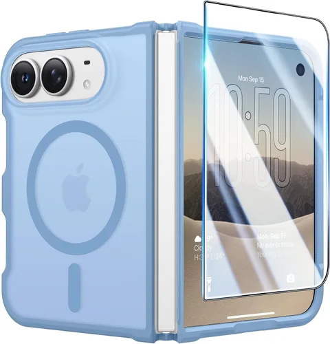 Vista 34 de FNTCASE Funda magnética para Samsung Galaxy Z Fold 7 con protección de bisagra A B-Clear