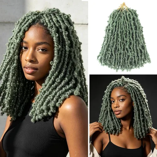 Vista 18 de Superlight Butterfly Locs - Cabello de ganchillo de 12 pulgadas, 6 paquetes