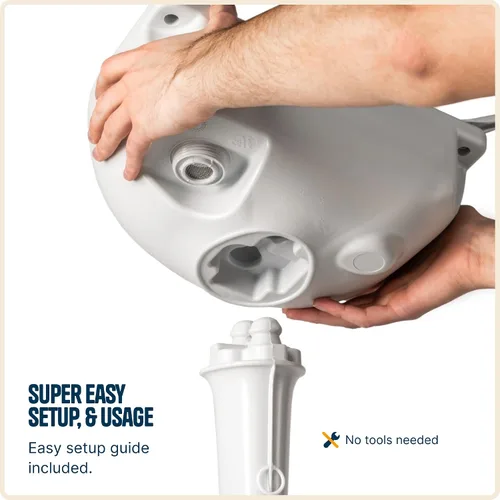 Vista 3 de Alpcour Fregadero portátil para acampar – Estación de higiene de viaje para interiores y exteriores con lavabo, grifo para correr, dispensador
