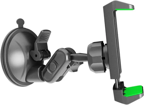 Vista 8 de Soporte universal para teléfono de ducha con espejo, multidireccional doble con ventosa giratoria de 360 grados, soporte de montaje en pared