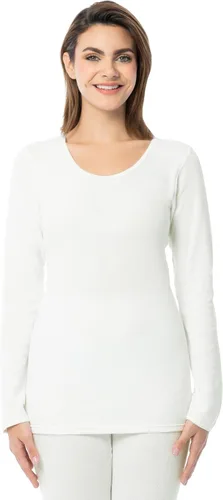 Vista 7 de Indera Ropa interior térmica de punto Raschel de algodón peinado para mujer Negro
