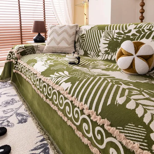 Vista 36 de HANDONTIME Funda para sofá para perros lavable con estampado floral de pájaros para sofás y sillones, funda de sofá negra con flores de jacquard