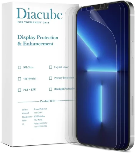 Vista 14 de Protector de pantalla mate antideslumbrante para iPhone SE 3/SE 2/8/7/6 [paquete de 3] película de EPU PET resistente a la rotura, antihuellas