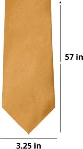 Vista 61 de tiemart Corbata de color sólido para hombre Longitud estándar