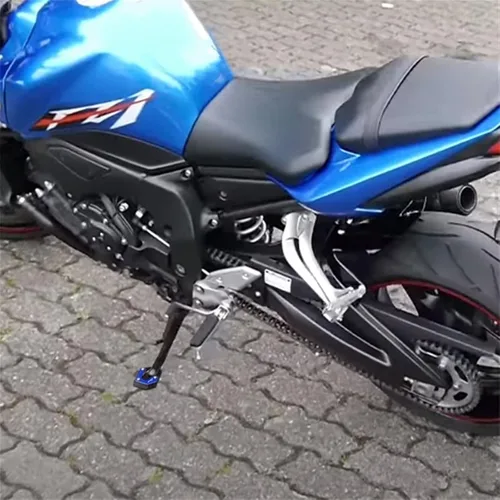 Vista 8 de Almohadilla de extensión de pie lateral para Kawasaki para VERSYS 1000 SE para Versys 1000SE 2019 2021 2023 (color verde negro)