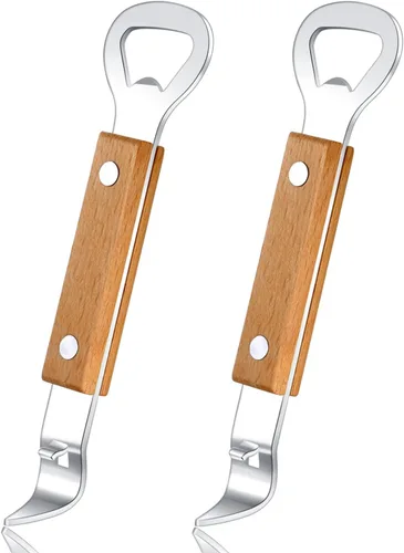 Vista 9 de HANCELANT Abrebotellas perforador, abrelatas manual de acero inoxidable, paquete de 1