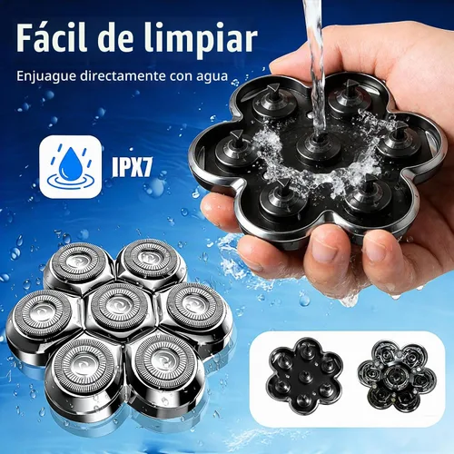 Vista 5 de Reemplazo magnético de la cabeza de la afeitadora de 7 cabezas para la Plata/paquete de 3