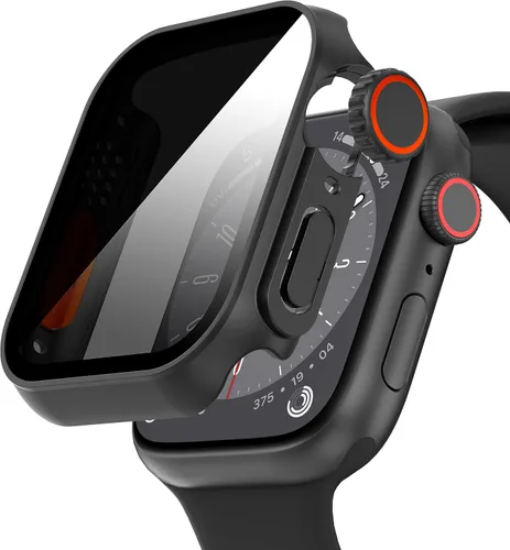 Vista 11 de Suoman para Apple Watch Protector de Pantalla de Vidrio Templado de 40 mm, [Aspecto Ultra] Funda Protectora Dura de PC para Todo el Contorno