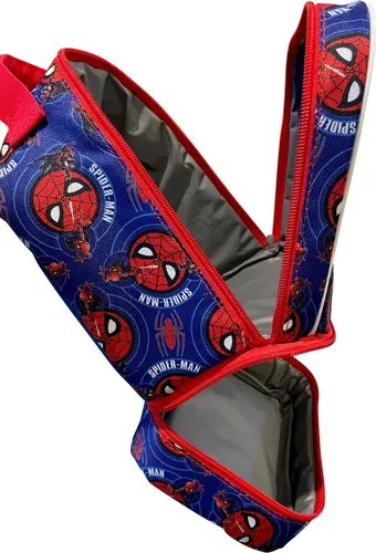 Vista 5 de Fast Forward Marvel Spider-Man - Lonchera aislada con doble compartimento (azul y rojo)