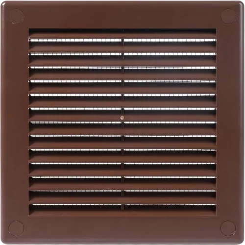 Vista 37 de Medida de apertura de 3'' x 3'' pulgadas / Rejilla externa de ventilación cuadrada blanca con malla protectora - Registro de plástico ligero Blanco
