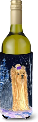 Vista 125 de Caroline's Treasures SS8447CC Starry Night English Bulldog - Enfriador para latas o botellas, lavable, funda plegable con aislamiento para bebidas