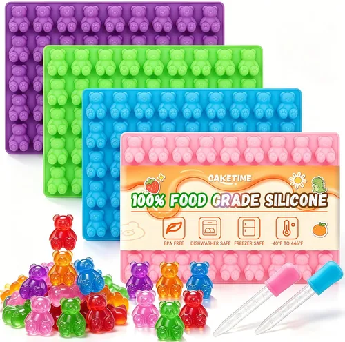 Vista 8 de Molde de silicona de calavera, moldes de silicona para Halloween, moldes para gomitas, paquete de 2 moldes de chocolate de Halloween, mini moldes