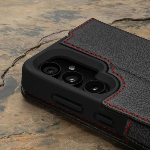 Vista 5 de TORRO Funda compatible con Samsung Galaxy S24 5G – Funda de piel premium tipo cartera con función atril y ranuras para tarjetas