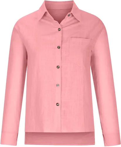Vista 17 de SMIDOW Camisa de algodón y lino con botones para mujer