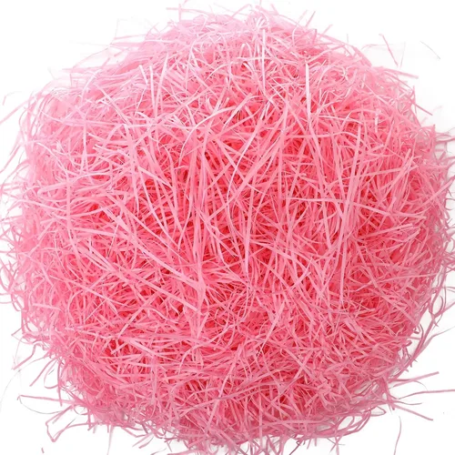 Vista 16 de Zonon Cesta de pasto de Pascua de 17 onzas, trituradores de papel de rafia, relleno de papel de rafia, para embalaje de regalo, caza de huevos