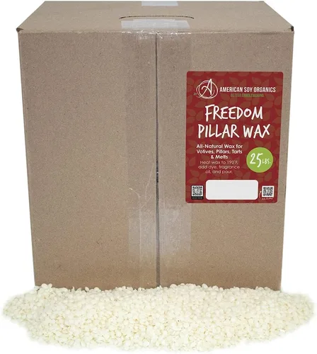 Vista 11 de American Soy Organics - 1 libra de perlas de cera de soya Freedom para hacer velas - Cuentas de soja para microondas - Cera de pilar premium