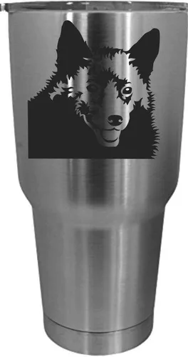 Vista 320 de Cairn Terrier - Vaso grabado con temática de perro, 30 onzas