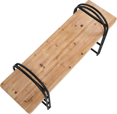 Vista 7 de Main + Mesa Eitri Banco de madera y metal, madera flotante Driftwood