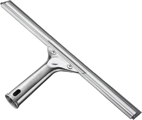 Vista 12 de Unger Escobilla profesional de limpieza de ventanas y vidrio de acero inoxidable de 8 pulgadas, suministros de limpieza, escobilla resistente