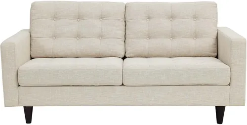 Vista 25 de Modway EEI-1547-DOR Empress Mid-Century - Sofá biplaza tapizado de tela en gris