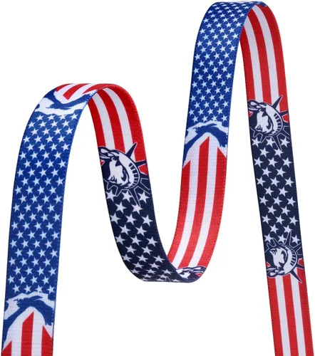 Vista 3 de Collar de perro personalizado con la bandera estadounidense, collar patriótico para perro del 4 de julio, collares temáticos para perros para el Día