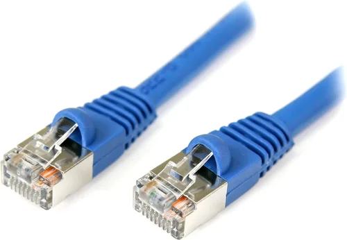 Vista 4 de StarTech Cable de conexión Cat5e Cat5e de 3 pies, blindado sin enganches, RJ45 F/UTP Cat 5e, cable de conexión de 3 pies (S45PATCH3BL), 1 unidad