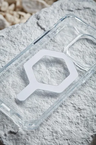 Vista 7 de URBAN ARMOR GEAR UAG - Funda diseñada para iPhone 14 Pro, translúcida y transparente de 6.1 pulgadas, imán integrado compatible con carga MagSafe