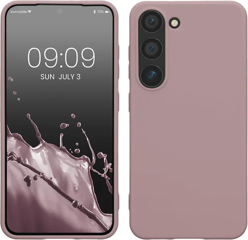 Vista 169 de kwmobile Funda compatible con Samsung Galaxy S23 - Funda protectora de silicona TPU suave y delgada - Piedra antigua