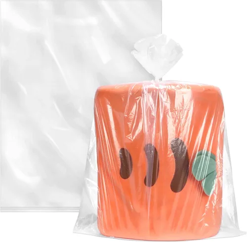 Vista 8 de WFPLUS Paquete de 100 bolsas de polietileno planas de plástico transparente de 1 mil, de 12 x 15 pulgadas, bolsas de mercancía para ropa