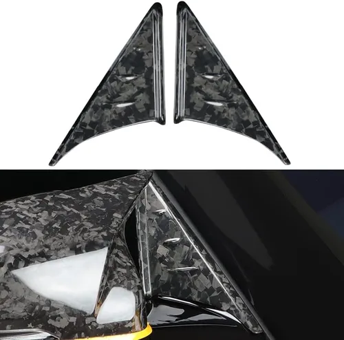 Vista 11 de para el panel de cubierta del espejo retrovisor de pilar A de fibra de carbono para GR Supra A90 A91 (2019 a 2025) Cubiertas triangulares