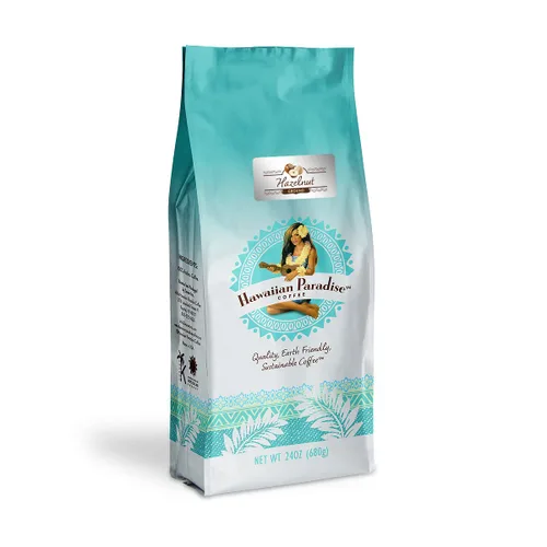 Vista 7 de Hawaiian Paradise Coffee Café molido de avellana – Premium rico sabor Bold Signature Brewed – 100% granos arábica
