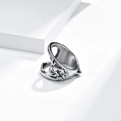 Vista 3 de Anillo abrebotellas de acero inoxidable creativo versátil para hombres y mujeres