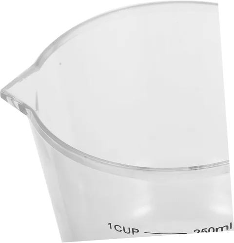 Vista 3 de VANZACK Mini exprimidor de limón portátil, exprimidor manual con mango y taza medidora para frutas cítricas, fácil de usar y extractor ligero