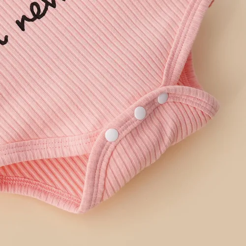 Vista 3 de La ropa del bebé recién nacido establece el mameluco y pantalones de las muchachas con el sombrero