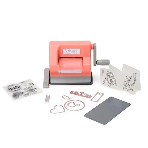 Vista 16 de Sizzix Sidekick Kit de inicio 661770 - Máquina portátil manual de troquelado y estampado para manualidades, álbumes de recortes y fabricación