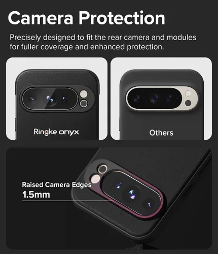Vista 3 de Ringke Onyx [Compatible con MagSafe] Diseñado para funda de Google Pixel 9 Pro XL, tecnología antihuellas previene manchas aceitosas, agarre