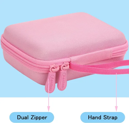 Vista 5 de Aenllosi Estuche rígido compatible con VTech KidiZoom Creator Cam (rosa) EVA case construction, Water-resistant design, Impact-resistant design