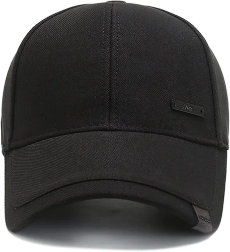 Vista 5 de Sombrero vintage de algodón para papá con picos de doble capa ajustable, gorra de béisbol de moda para hombre