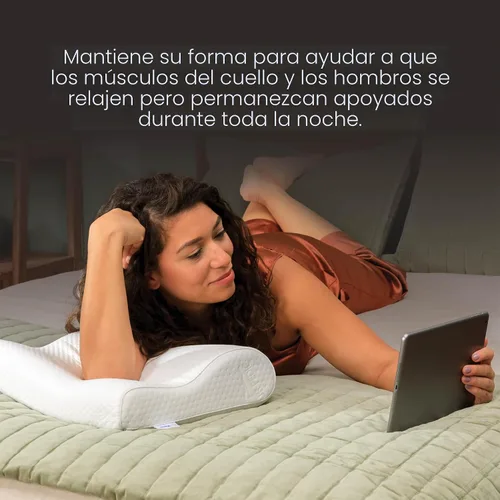 Vista 6 de Tempur-Pedic TEMPUR - Almohada para el cuello, perfil pequeño, color blanco