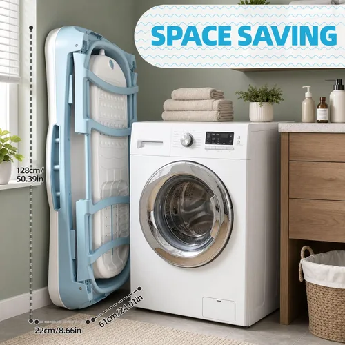 Vista 6 de Bañera portátil - Bañera plegable de 235L/62.1 galones con tapa