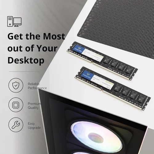 Vista 3 de Timetec Hynix Módulo de memoria grado A, IC, de 1600 megahercios, (PC3 12800), no ECC, sin memoria intermedia, CL11 de 1.35/1.5 voltios, con 240