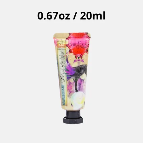 Vista 3 de Barefoot Venus Mini reparación de manos de manteca de karité y mango - 0.7 fl oz (coco negro)