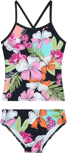 Vista 40 de Kanu Surf Niñas Melanie Beach Sport - Traje de baño tipo tankini de 2 piezas con UPF 50+ Alania Floral Aqua