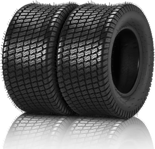 Vista 8 de TUFFIOM Juego de 2 neumáticos para cortacésped de 15 x 6.00-6, neumáticos de césped 2PR, neumáticos de tractor de césped, jardín, compatibles