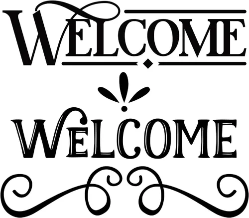Vista 8 de 2 hojas de calcomanías de bienvenida – Calcomanías de vinilo para puerta delantera, cartas de bienvenida, entrada, oficina, dormitorio y puertas