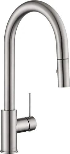 Vista 13 de AguaStella AS60BG - Grifo de fregadero de cocina dorado cepillado brillante con rociador extraíble de una sola manija